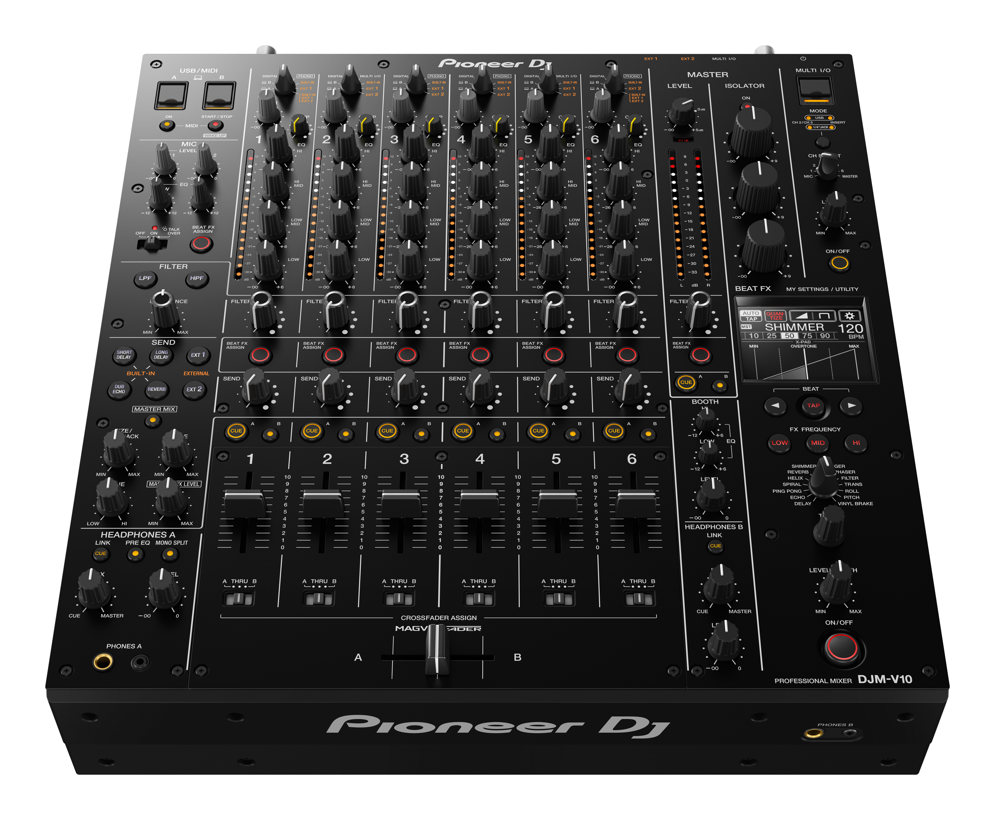 Pioneer DJM-V10 - 6 kanaals DJ mixer